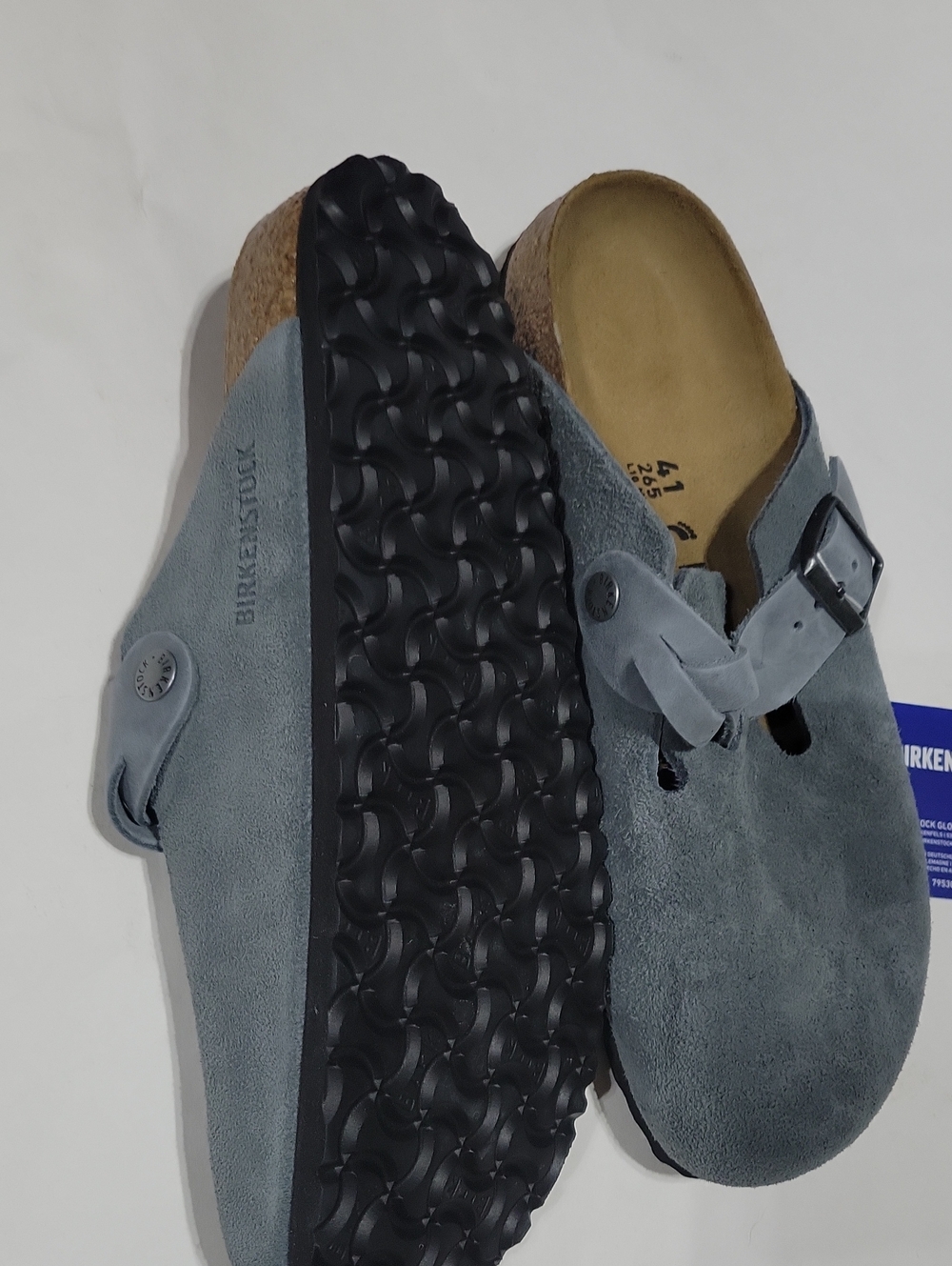 Birkenstock Boston Suede Clogs Shoes size 41 L10 NWT - Picture 5 of 5